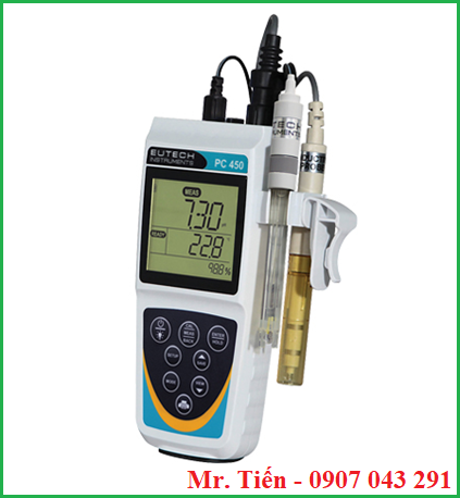 Máy đo đa chỉ tiêu cầm tay PC 450 đo pH, mV, EC, TDS, Salt, nhiệt độ của nước