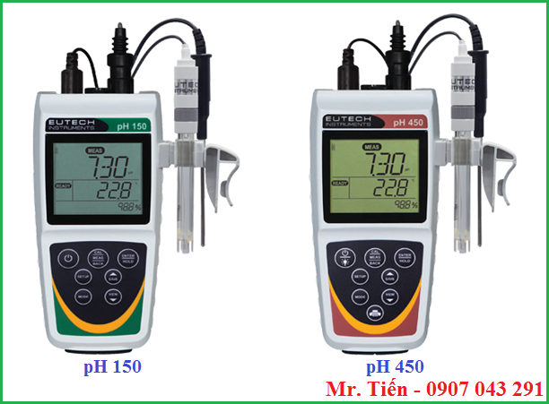 Máy đo pH cầm tay pH 150 và pH 450 hãng Eutech