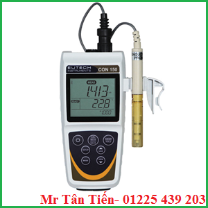 Máy đo độ dẫn cầm tay CON 450 của hãng Eutech được dùng để đo độ dẫn, TDS, độ mặn, nhiệt độ của nước.