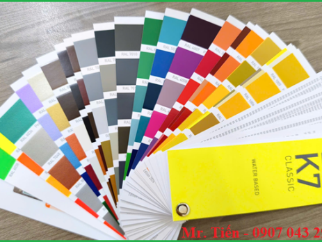 Bảng màu sơn gốc nước theo tiêu chuẩn quốc tế RAL K7 Classic Water Based phiên bản mới nhất 2024