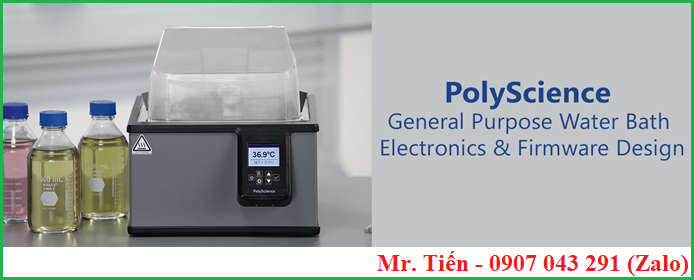Bếp đun nước cách thủy điện tử hiện số phòng thí nghiệm hãng PolyScience