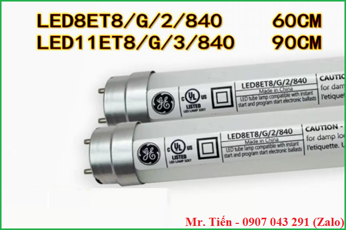 Bóng đèn Led tủ so màu GE LED8ET8/G/2/840 60cm và GE LED11ET8/G/3/840 90cm Bóng đèn Led tủ so màu GE LED8ET8/G/2/840 60cm và GE LED11ET8/G/3/840 90cm