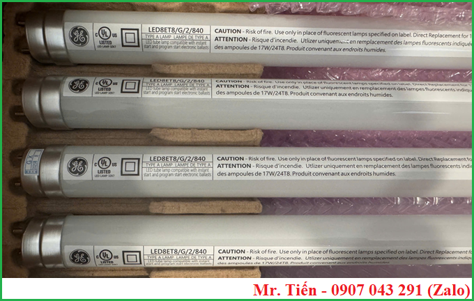 Bóng so màu đèn LED 4000K 60cm GE LED8ET8/G/2/840 Bóng so màu đèn LED 4000K 60cm GE LED8ET8/G/2/840