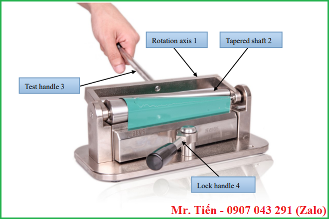 Hướng dẫn sử dụng bộ thử độ bền uốn sơn hình nón (Conical Mandrel Bending Tester) Hướng dẫn sử dụng bộ thử độ bền uốn sơn hình nón (Conical Mandrel Bending Tester)