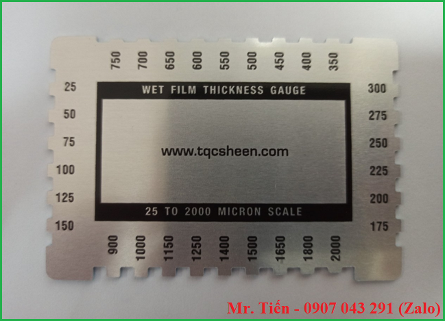 Thước đo độ dày sơn ướt (Wet Film Measuring Comb) LD2030 TQC Sheen
